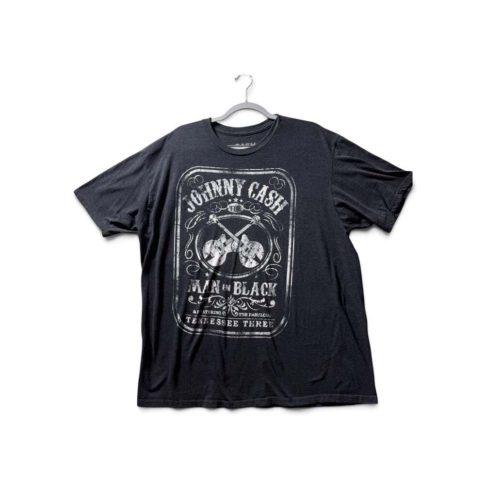 Johnny Cash Man In Black Featuring The Fabulous Tennessee Three Graphic T-Shirt